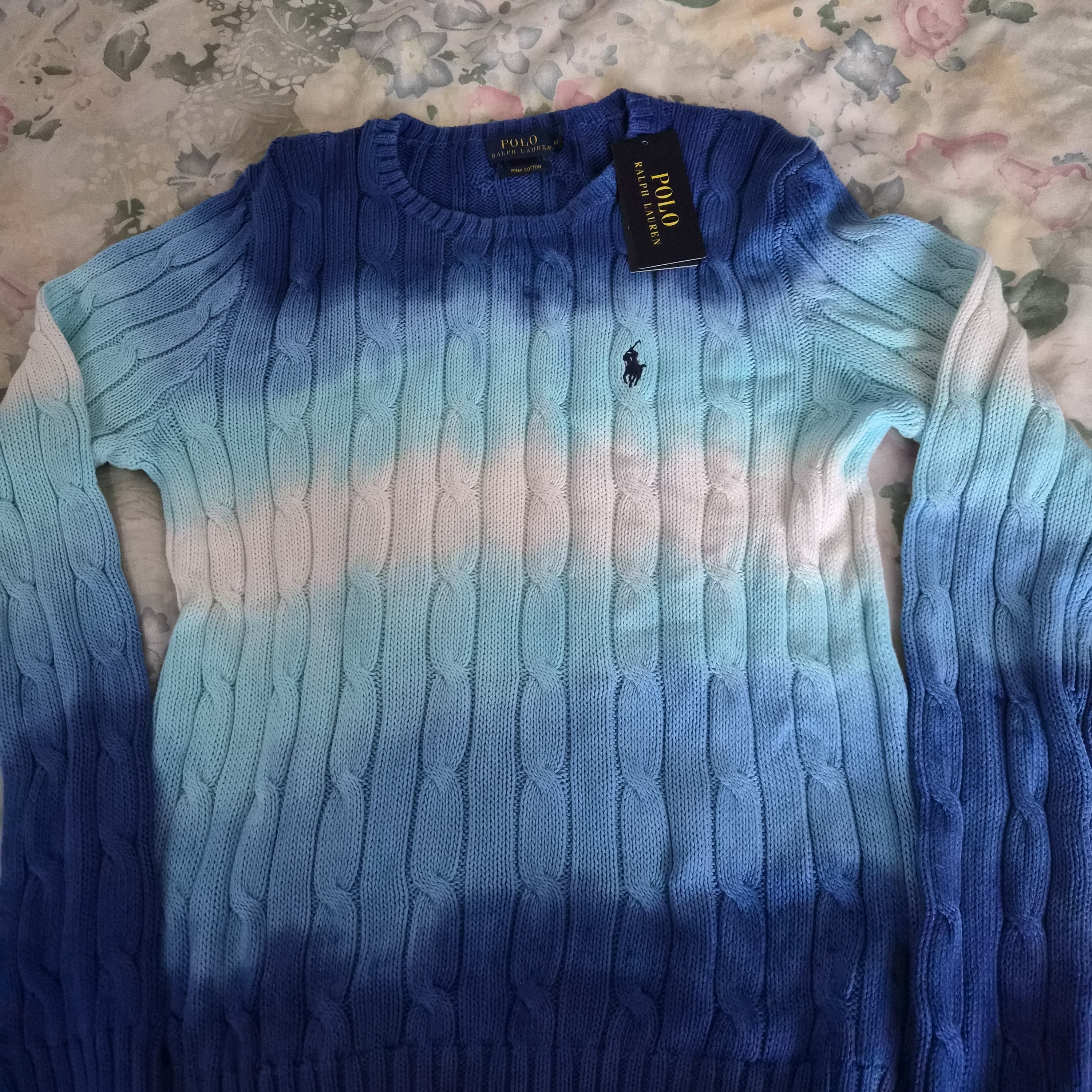 Polo By Ralph Lauren Blue Gradient Sweater